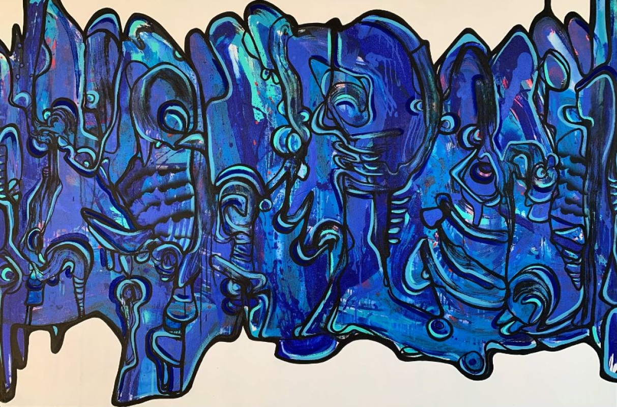 Edison Blas — Paisaje Azul