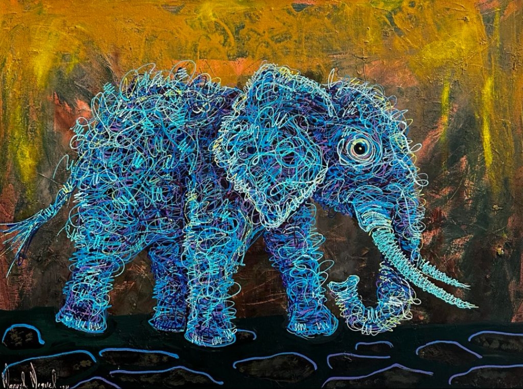 Manuel Miguel — De La Serie "Tejidos Internos" (Elephants)