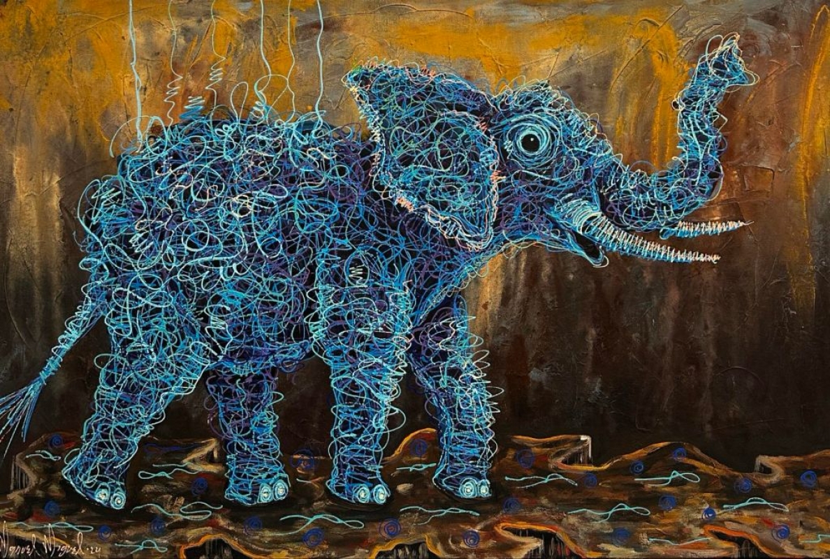 Manuel Miguel — De La Serie "Tejidos Internos" (Elephants)