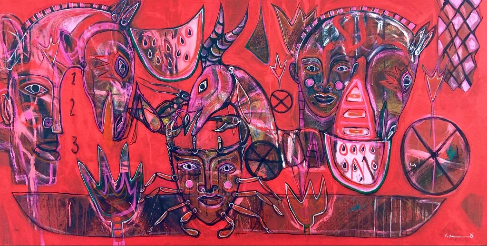 Leonardo Salinas — Alegoria De Una Escena Oaxaqueña
