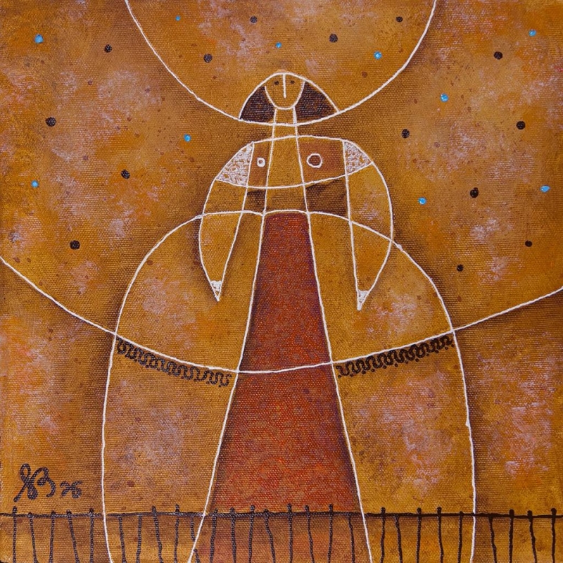 Alain Bailleres — Menina Sobre Ocre
